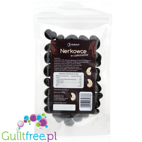 Krukam cashew in chocolate without added sugar