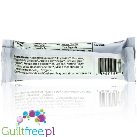 Good to Go Snacks, Keto Snack Bar, Blueberry Cashew 