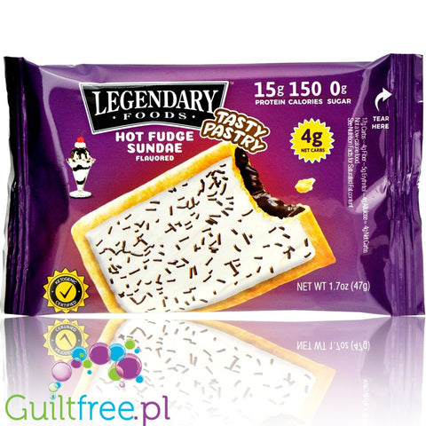 Legendary Foods Tasty Pastry Hot Fudge Sundae - low clorie, high protein Pop Tarts copycat