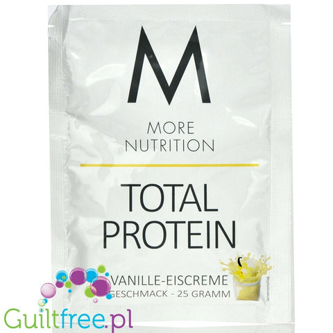 More Nutrition Total Protein Vanilla Ice Cream - thick casein protein for desserts, sachet 25g