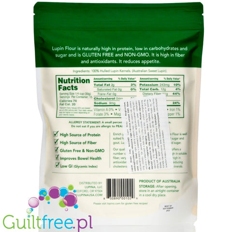Spiegelhauer partially defatted lupine flour BIO certified organic 1KG