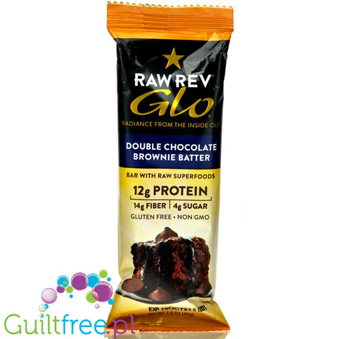 Raw Revolution Glo Bars, Double Chocolate Brownie Batter