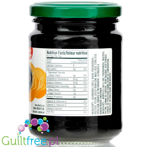 Jok n Al Low Calorie Fruit Spread, Blueberry 10 oz.