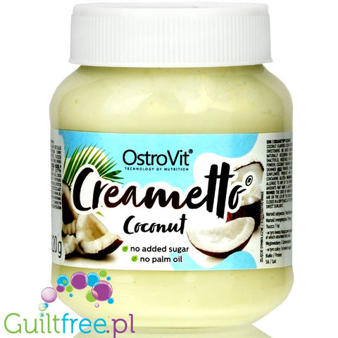 Creametto White Coconut - no added sugar white chocolate spread