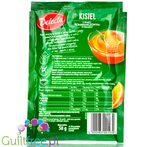 Delecta sugar free orange jelly without sweeteners
