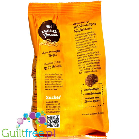 Xucker Crunchy cookies with xylitol and milk chocolate