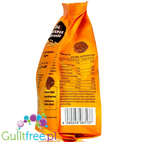 Xucker Crunchy cookies with xylitol and milk chocolate