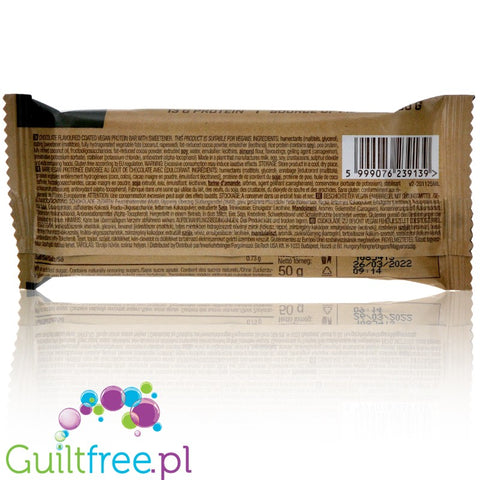 Biotech Vegan Bar Chocolate - gluten free, sugar free plant protein bar with no palm oil