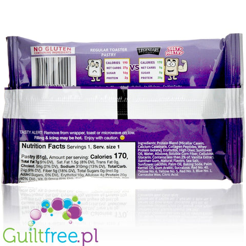 Legendary Foods Tasty Pastry Red Velvet - low clorie, high protein Pop Tarts copycat