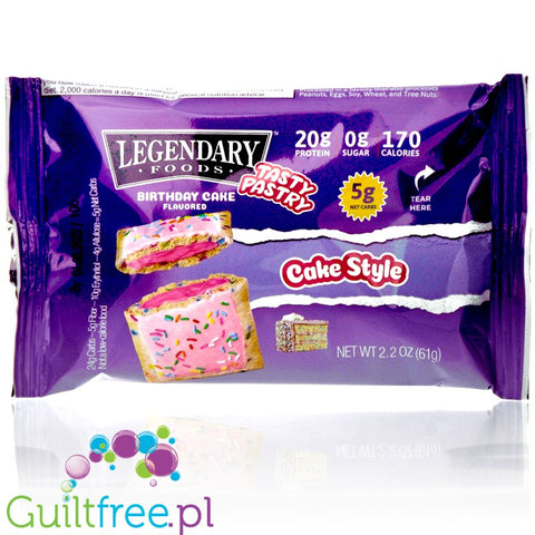 Legendary Foods Tasty Pastry Birthday Cake - low clorie, high protein Pop Tarts copycat