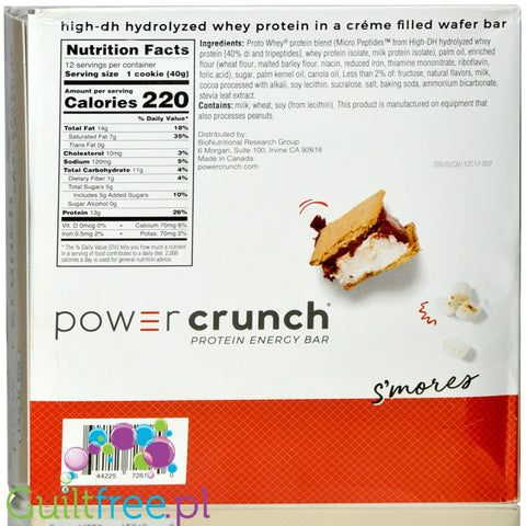 Power Crunch S'mores Protein Waffer BOX x 12 -