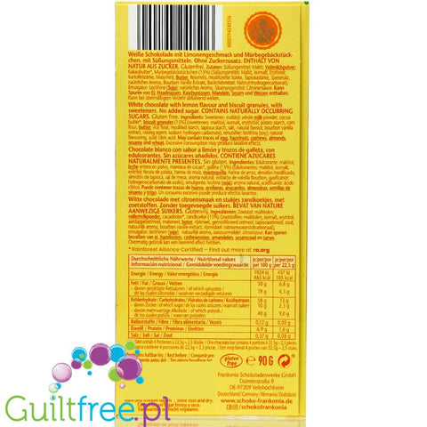 Frankonia Lemon´n Chill no added sugar white chocolate