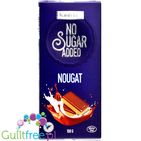 Frankonia Nougat Chocolat No Sugar Added Gluten Free Full Milk Chocolate