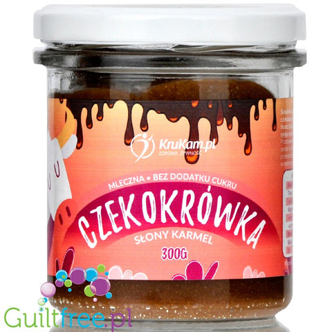 Krukam Salted Caramel Fudge - sweet spread, sugar & milk free
