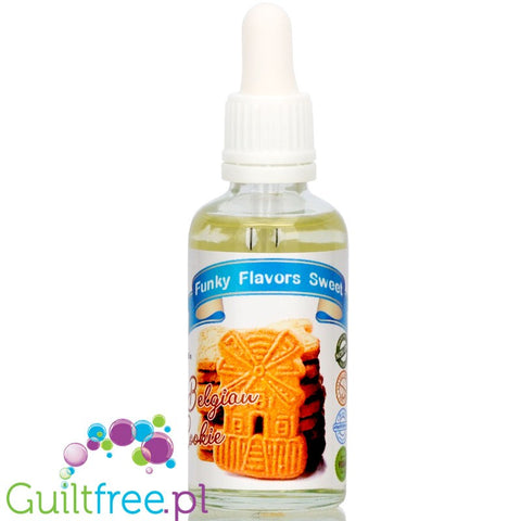 Funky Flavors Sweet Belgian Cookie - sugar free liquid flavor with sucralose
