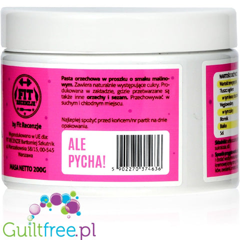 FitRec Powder Peanut & Raspberry - defatted peanut powder