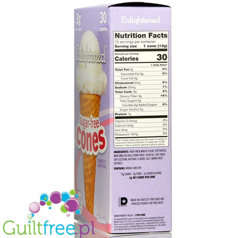 Enlightened Sugar Free Cones - sugar-free keto ice cream cones