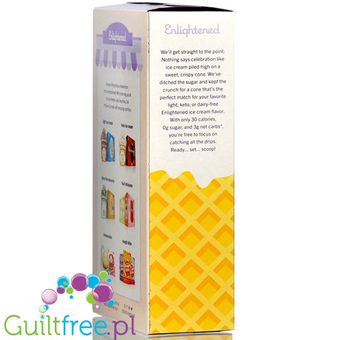 Enlightened Sugar Free Cones - sugar-free keto ice cream cones