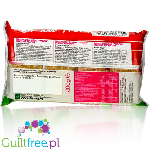 Damhert Low Carb Frangipanes - a soft cake with almond cream, 94% less sugar