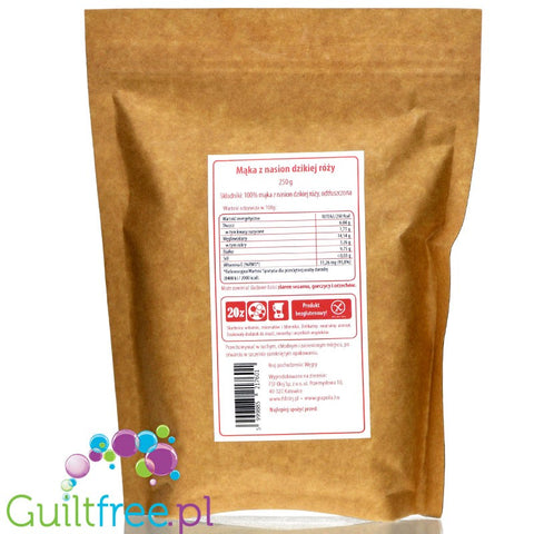 Grapolia highly defatted rosehip seeds flour