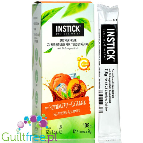 INSTICK Black Tea Peach sugar free instant drink