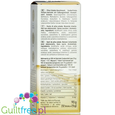 INSTICK Pina Colada sugar free instant drink