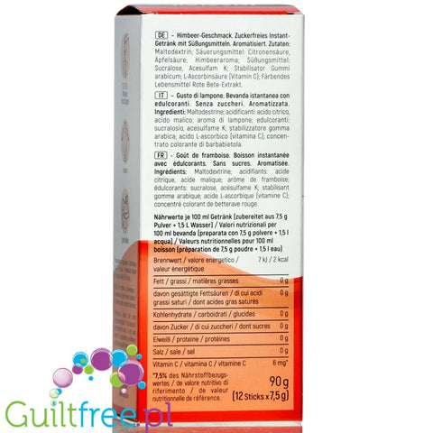 INSTICK Raspberry sugar free instant drink
