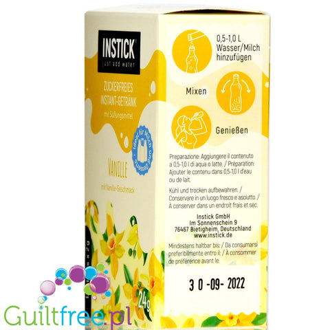 INSTICK Vanilla 12 x 0,5L sugar free instant drink