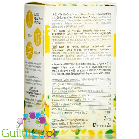 INSTICK Vanilla 12 x 0,5L sugar free instant drink