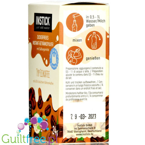 INSTICK Iced Coffee 12 x 0,5L sugar free instant drink