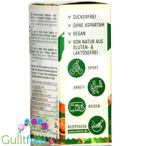 INSTICK Hazelnut 12 x 0,5L sugar free instant drink