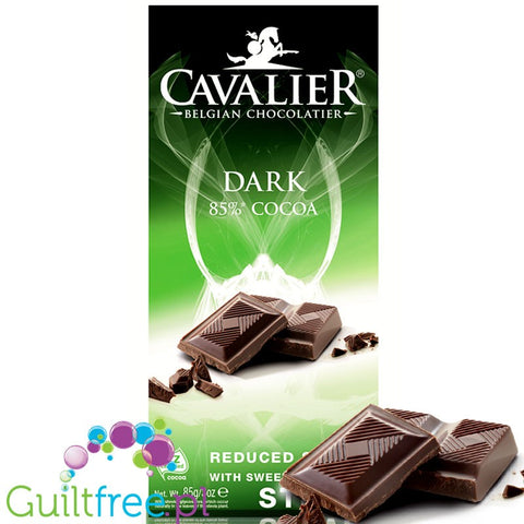 Cavalier Stevia no sugar added dark chocolate 85g