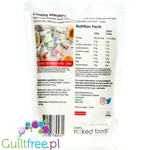 Barenaked Protein Noodles 250g