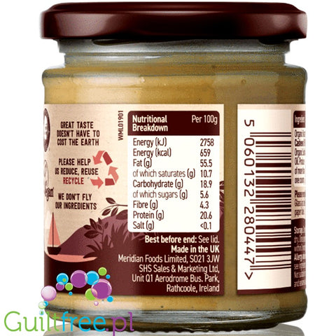 Meridian Cashew Smooth Organic 100% nuts