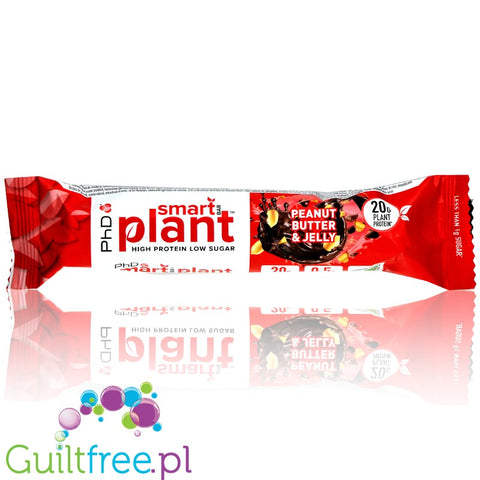 Phd Smart Plant Peanut Butter Jelly sugar free vegan protein bar