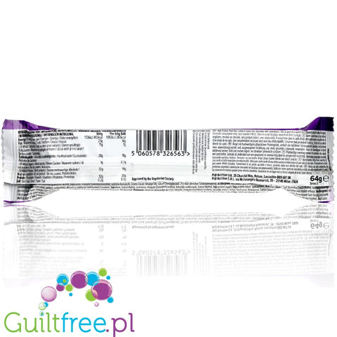 Phd Smart Plant Vanilla Fudge  sugar free vegan protein bar