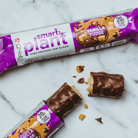 Phd Smart Plant Vanilla Fudge  sugar free vegan protein bar