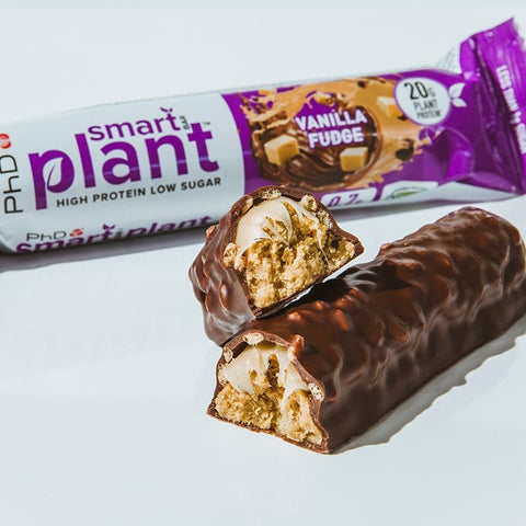 Phd Smart Plant Vanilla Fudge  sugar free vegan protein bar