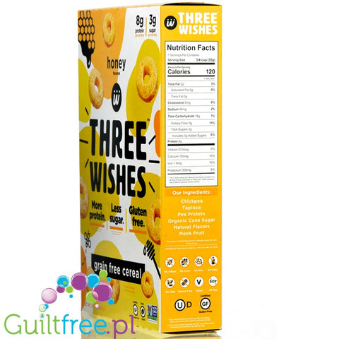 Three Wishes Grain Free Cereal, Honey
