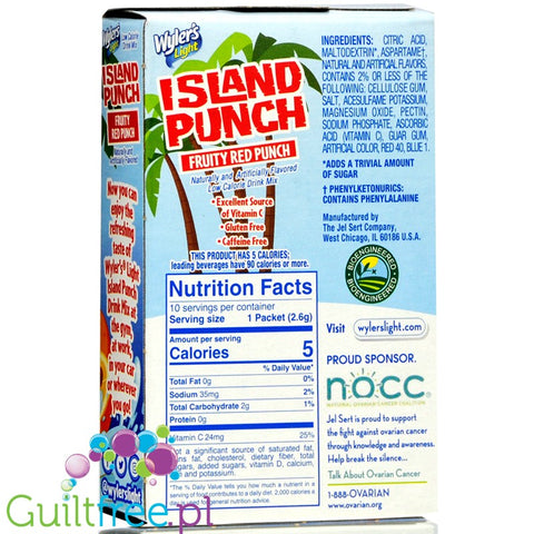 Wyler's Island Punch Fruity Red Punch Singles To Go