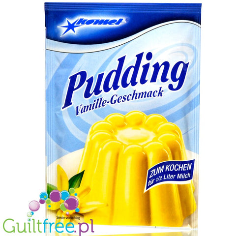 Komet, sugar free and sweeteners free Vanilla instant pudding
