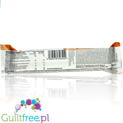 Phd Smart Plant Salted Caramel sugar free vegan protein bar