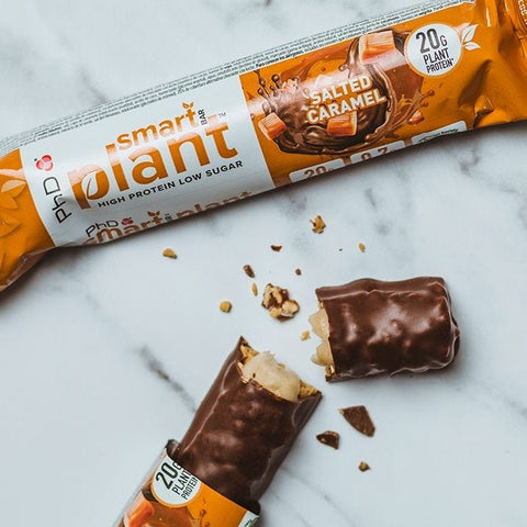 Phd Smart Plant Salted Caramel sugar free vegan protein bar