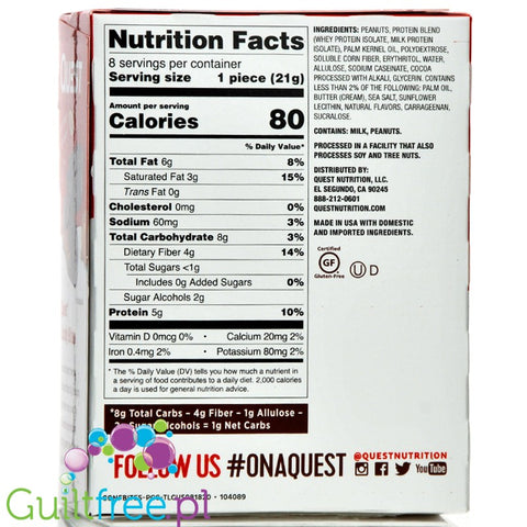 Quest NutritionCandy Bites, Gooey Caramel with Peanuts