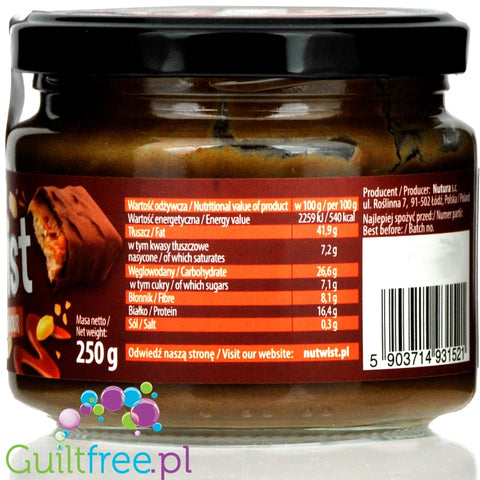 Nutura NuTwist Choco Caramel no added sugar spread