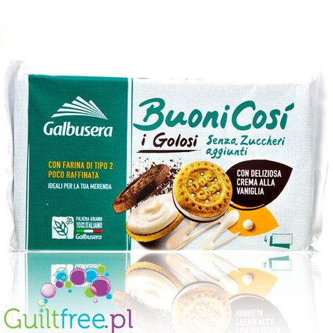 Galbusera Buoni Cosi - Cocoa cream sandwich cookies 160g