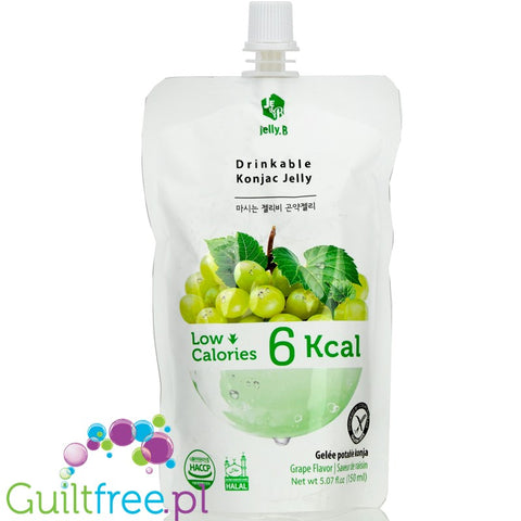 Jelly.B Grape, Korean Drinkable Konjac Jelly 6kcal,  