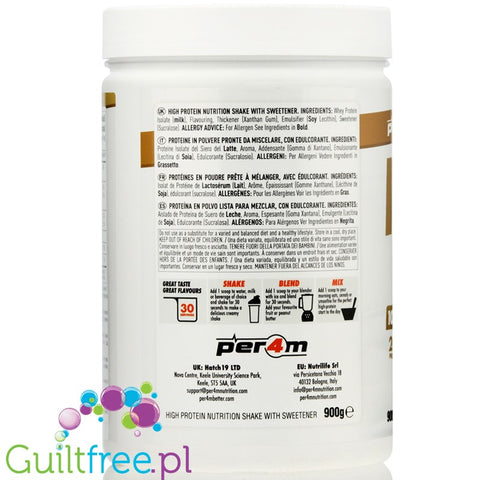 Per4m Isolate Zero 900g White Chocolate