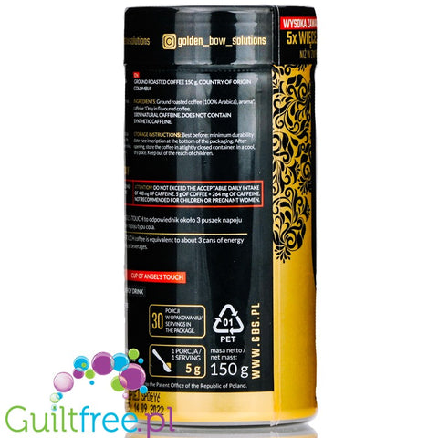 GBS Angel's Touch instant flavored coffee with caffeine boost, New York Cheesecake