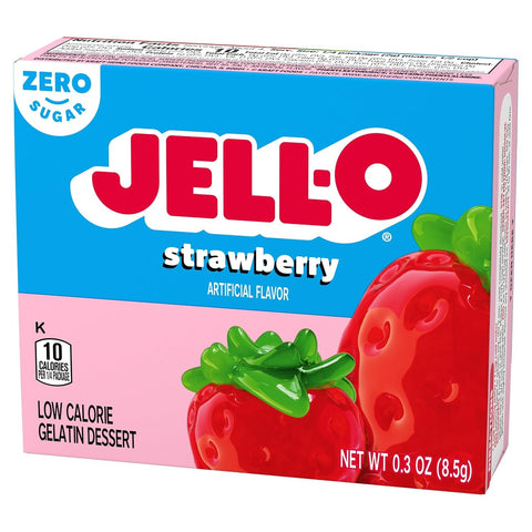 JellO Strawberry   - galaretka 10kcal zero cukru, instant, smak truskawkowy